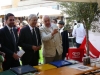 Il Presidente della Regione Abruzzo Gianni Chiodi e l'Assessore Regionale Mauro di Dalmazio allo stand del Cogesa Spa con Oreste Federico